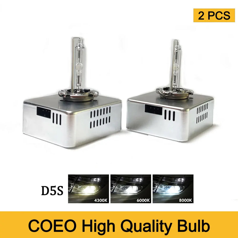 Pair D5S HID Xenon Headlight Bulb – 4300K
