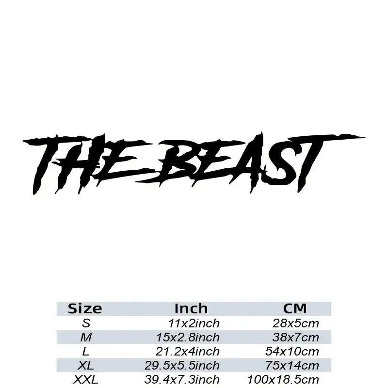 “The Beast” Waterproof Car Window and Bumper Decal