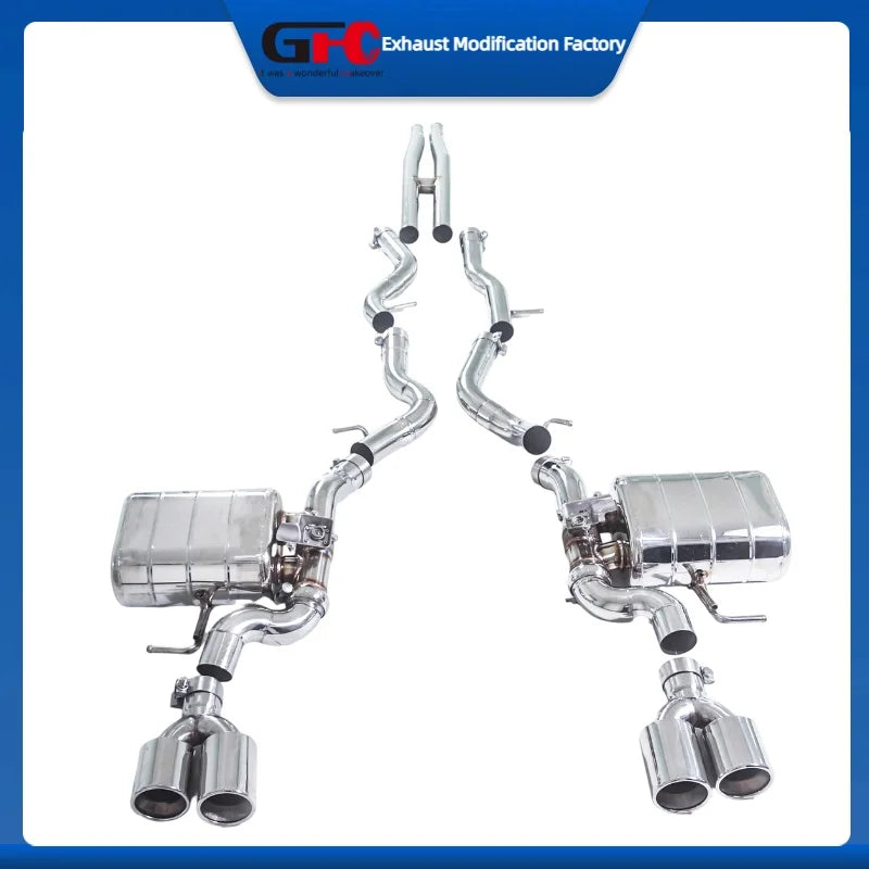 304 Stainless Steel Valved Cat-Back Exhaust System for Jaguar F-Pace SVR 2021-2025
