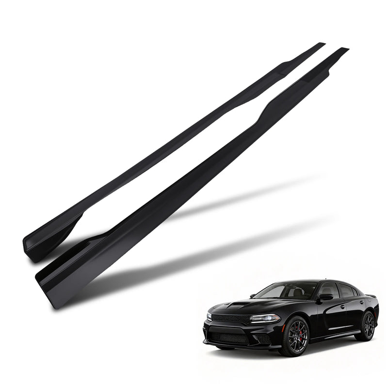 Black Side Skirt Extensions for 2015–2023 Dodge Charger