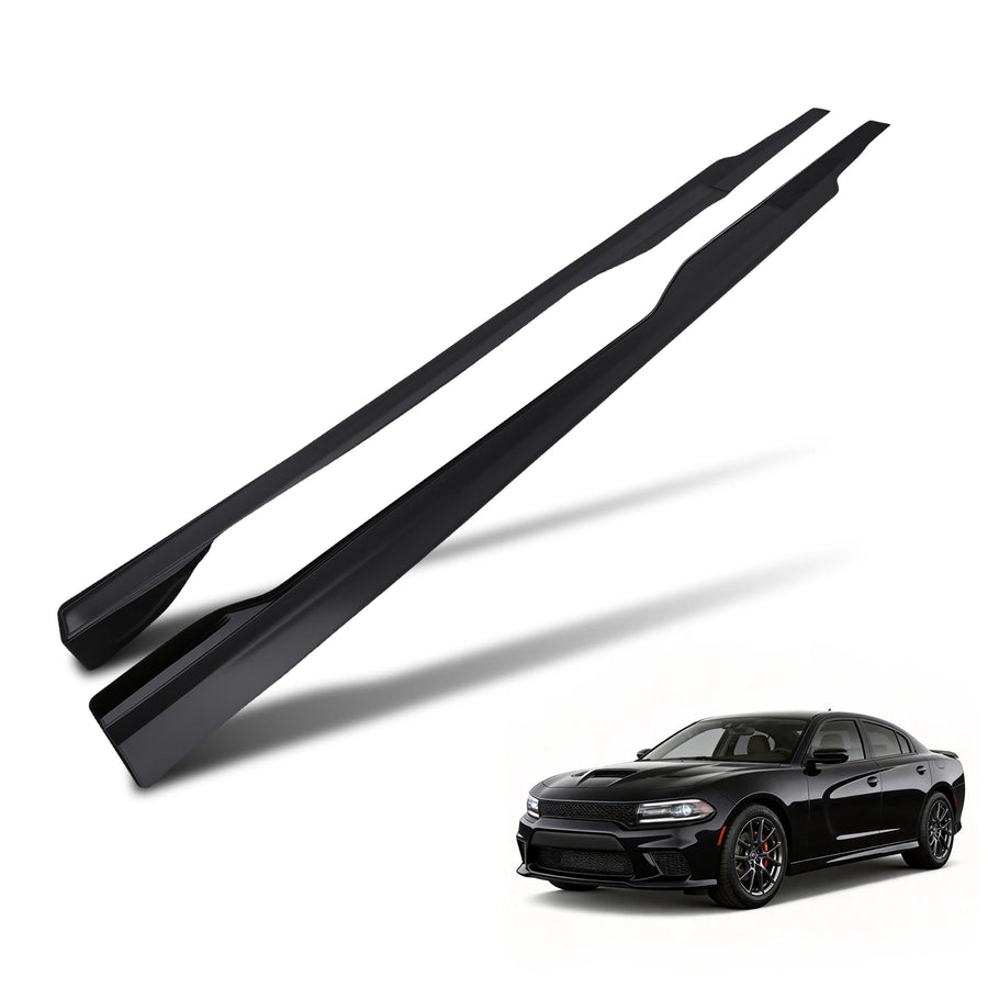 Black Side Skirt Extensions for 2015–2023 Dodge Charger