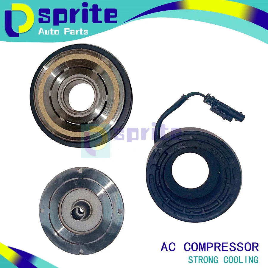 A/C Compressor and Clutch for Ryc Remanufactured Fits GMC Sierra 3500 HD 2019