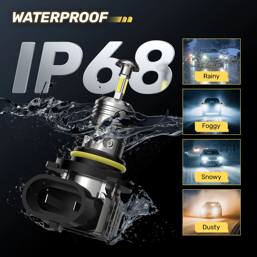 9005/HB3 Headlight Bulb Pair – 60W – 6500K