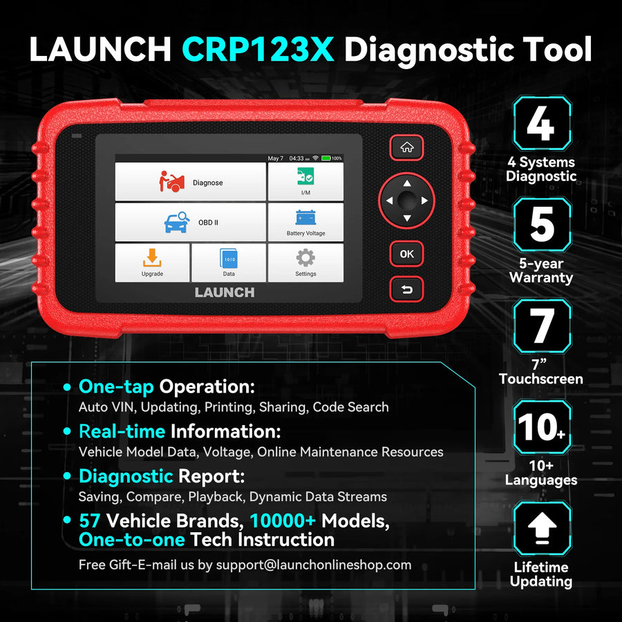 LAUNCH X431 CRP123X Four-System OBD2 Scanner
