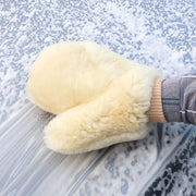 Double-Sided Wool Car Wash Mitt, 28 x 22 cm