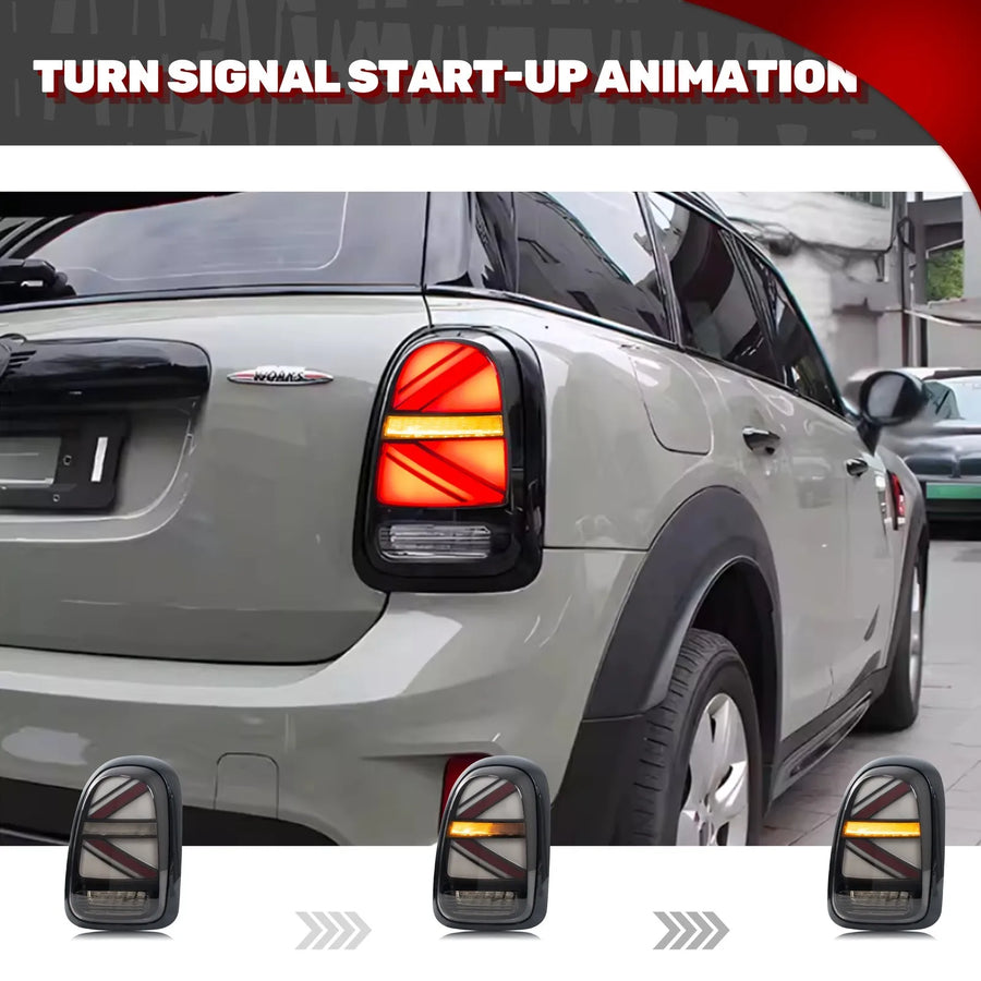MINI Countryman F60 Smoked Sequential LED Tail Light Pair – 2017–2023