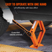2.5-Ton Portable Scissor Jack with 3.7-17.1 Inch Lift Range