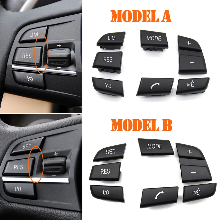 Car Steering Wheel Control Switch Buttons for 1 3 4 5 6 7 X3 X5 Series F20 F30 F34 F36 F10 F11 F07 F12
