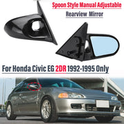 Manual Side Mirrors for 1992–1995 Honda Civic EG 2-Door – Pair
