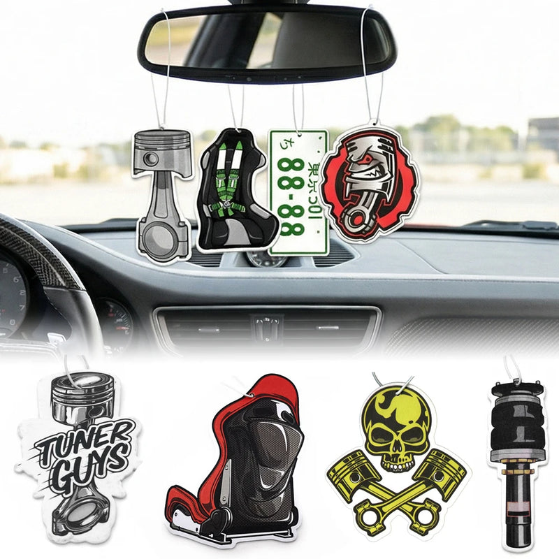 Piston-Themed Hanging Car Air Freshener