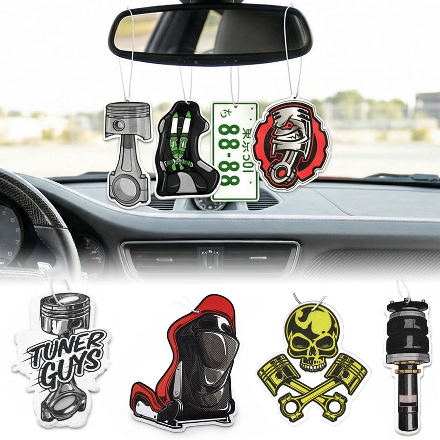Piston-Themed Hanging Car Air Freshener