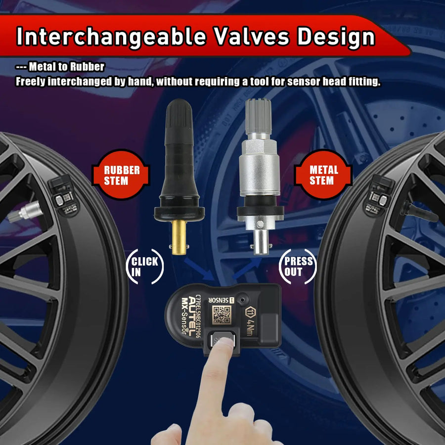 Autel MX-Sensor 315MHz/433MHz Programmable TPMS Sensor
