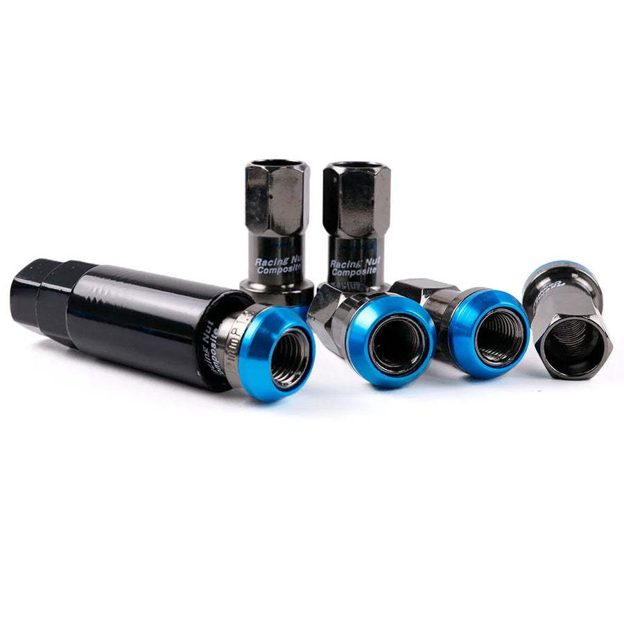 20-Piece Steel Racing Wheel Lug Nut Set – M12x1.25 or M12x1.5