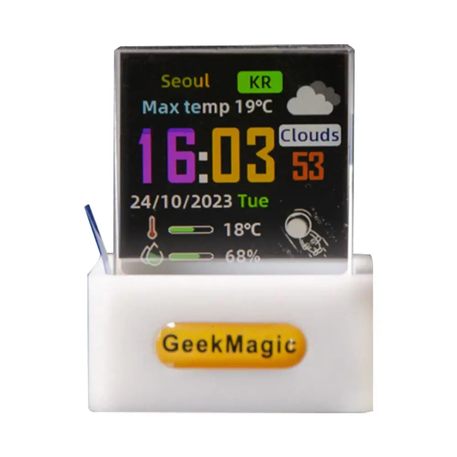 Wi-Fi Smart Pixel Display Clock and Weather Station