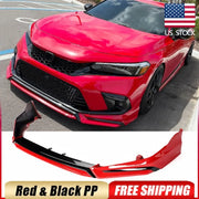Rallye Red Front Bumper Lip for 2022–2024 Honda Civic