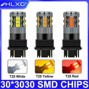 1-Piece 7440/7443/3157 LED Brake/Reverse Light Bulb – Yellow/Red/White, CANBUS