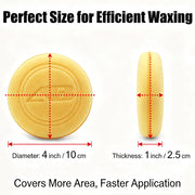 Orange Foam Wax Applicator Pads, 2- or 6-Pack