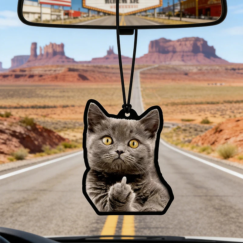 Funny Cat Car Ornament