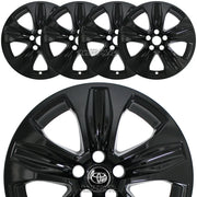 Black Wheel Skin & Hub Cap Set for 2020–2025 Toyota Highlander