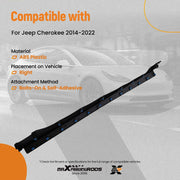 Black Body Side Skirt Molding for 2014–2022 Jeep Cherokee