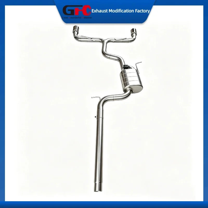304 Stainless Steel Catback Valvetronic Exhaust System for Golf Gti Mk7 Mk7.5 Mk8 Mk8.5 2.0T 2020-2025