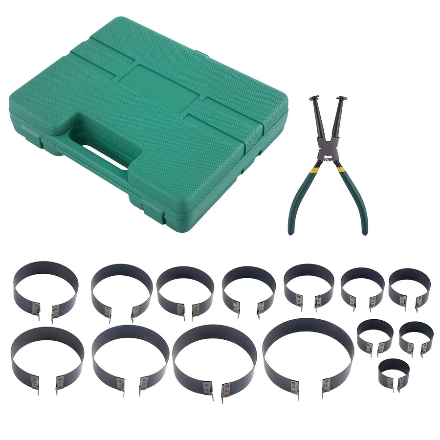 14-Piece Piston Ring Compressor and Installer Tool Kit