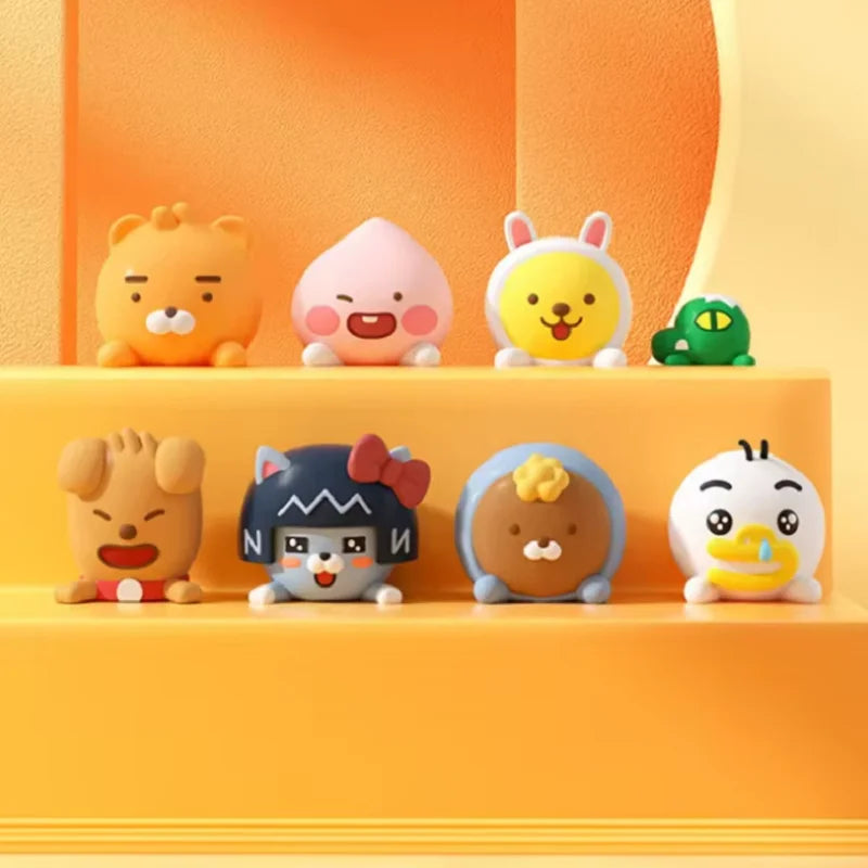 8-Piece Mini Car Dashboard Figurine Set