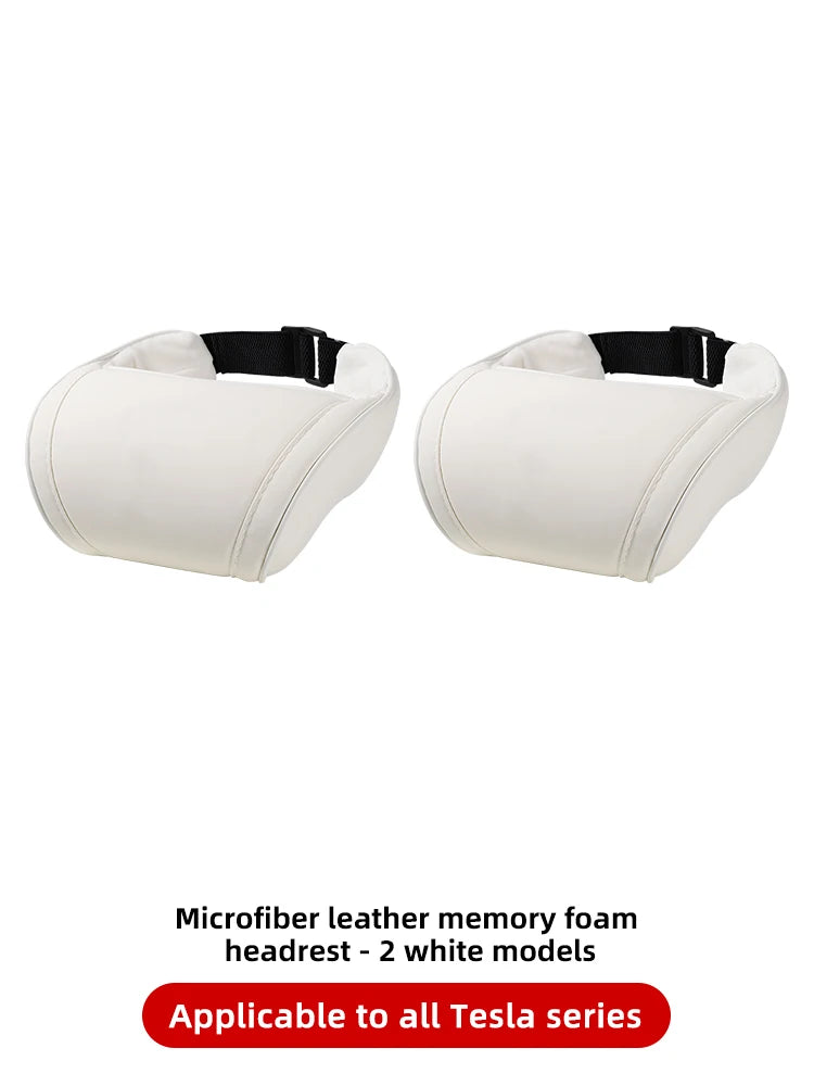 Memory-Foam Neck Pillow and Lumbar Support for Tesla Model 3/Y