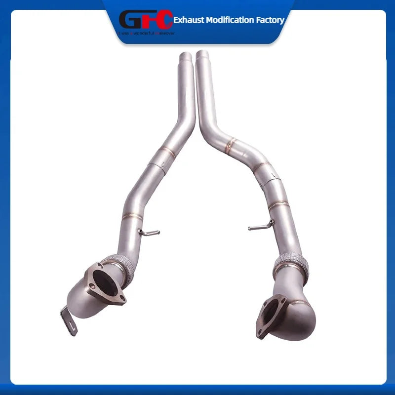 304 Stainless Steel Exhaust Front Pipe for Audi S4 S5 2024