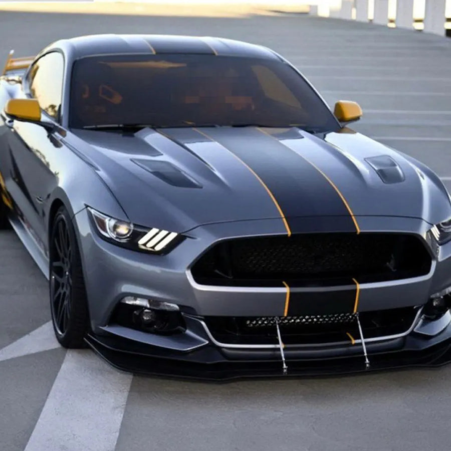 3-Piece Racing Stripe Kit for Ford Mustang – 390 × 40 cm