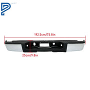 Chrome Rear Bumper Assembly for 2007–2013 Chevrolet Silverado/GMC Sierra 1500