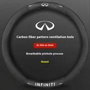 Carbon-Fiber-Leather Steering Wheel Cover – Select Infiniti Models