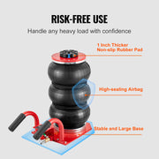 3-Ton Triple-Bag Pneumatic Air Jack, 6,600 lb Capacity