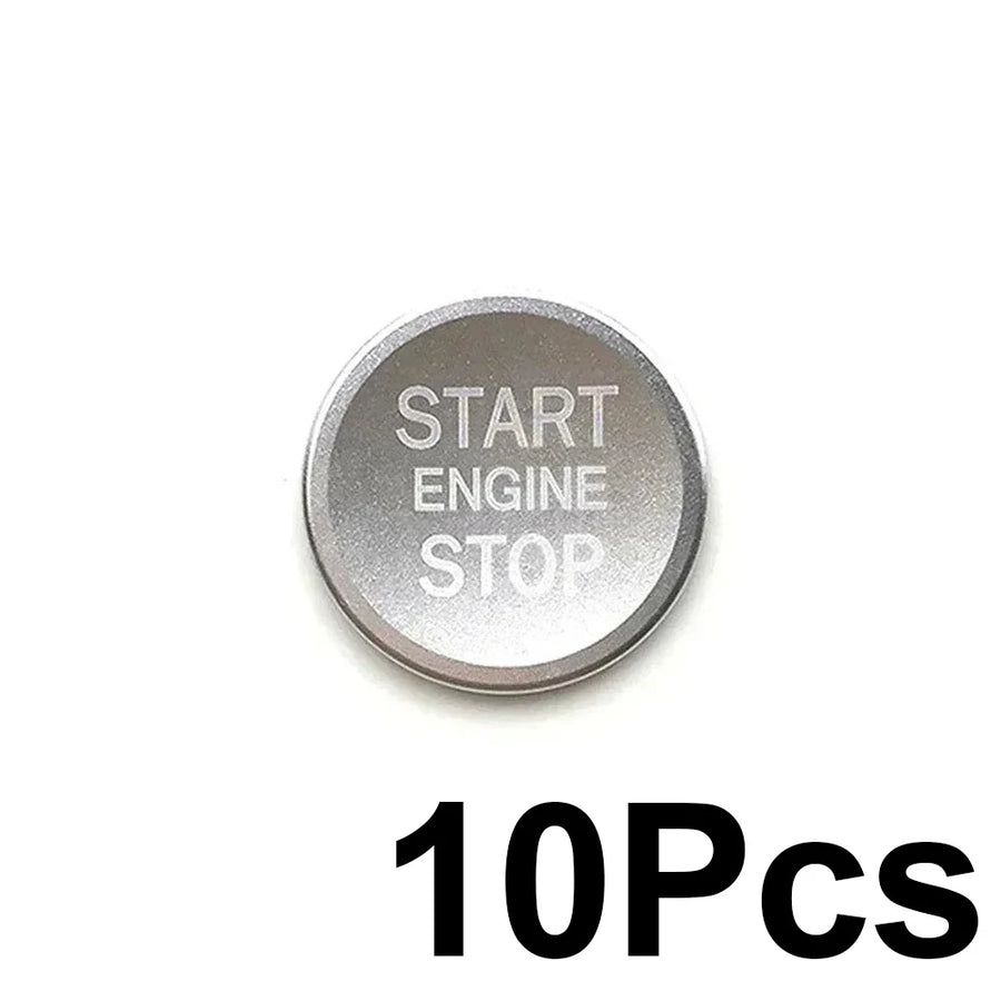 Car Start Engine Button Start/Stop Key Ring Cover Anti Slip Ignition Stickers for Audi Q5 Q7