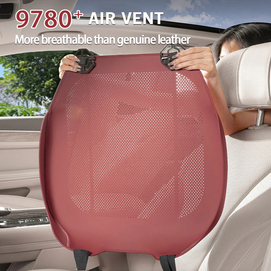 Universal Leather-look Car Seat Cover and Cushion Set