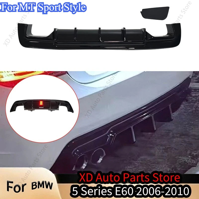 Rear Bumper Diffuser with Light Option for BMW 5 Series E60 M Sport