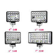 2-Piece 4-Inch/5-Inch/6-Inch/7-Inch LED Work Light Bar – Spot/Flood Combo, 12V–24V