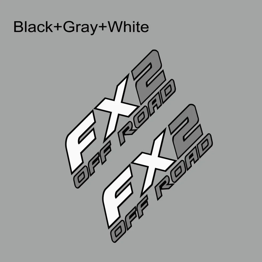 FX2 Off-Road Pickup Decal Pair – 40 × 12 cm