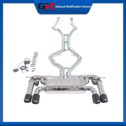 Stainless Steel Valved Cat-Back Exhaust System for BMW X5M X6M 2010-2014