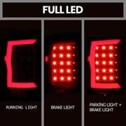 Black LED Tail Light Assembly Set for 2007–2014 GMC Sierra 1500