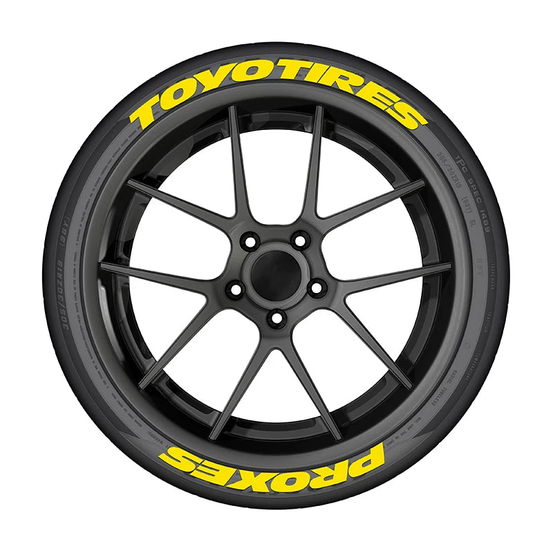 Universal 3D Tire Letter Stickers Waterproof Car Tire Decals Racing Sidewall Wheel Decor Adhesive Not Included