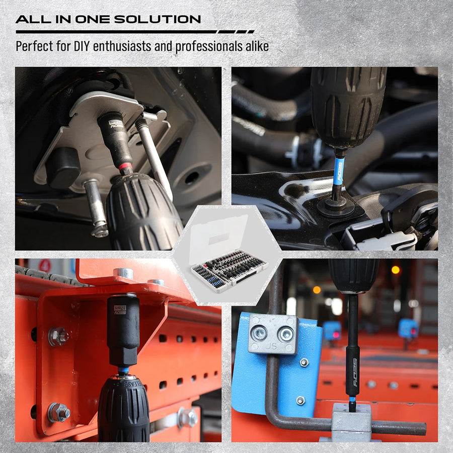 80-Piece Magnetic Nut Driver, Socket Adapter and Bit Set