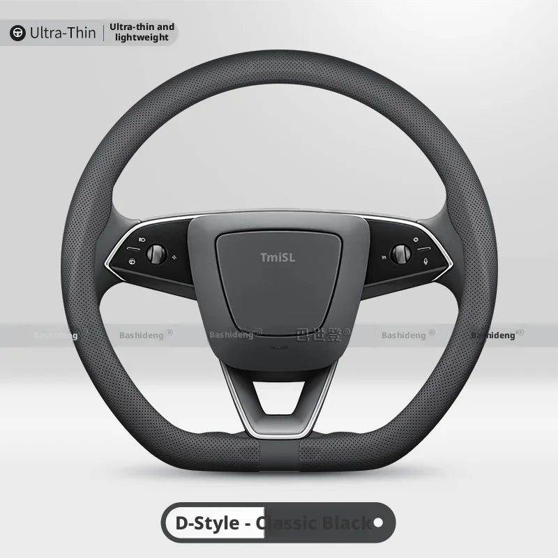 Nappa 37-38CM Steering Wheel Cover for Tesla Model Y Model 3 Car Interior