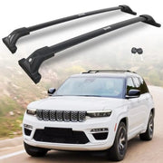 Black Roof Rack Crossbar Set for 2021–2026 Jeep Grand Cherokee