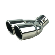 Universal Dual-Outlet Exhaust Tip, 3/3.0-Inch