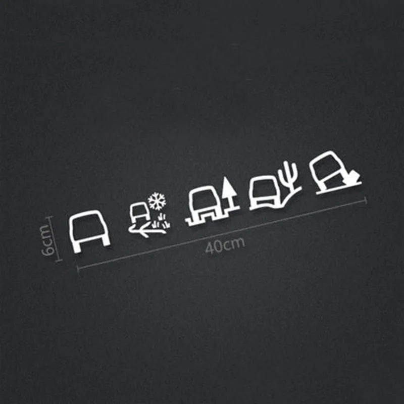 Off-Road Terrain Icon Reflective SUV Decal