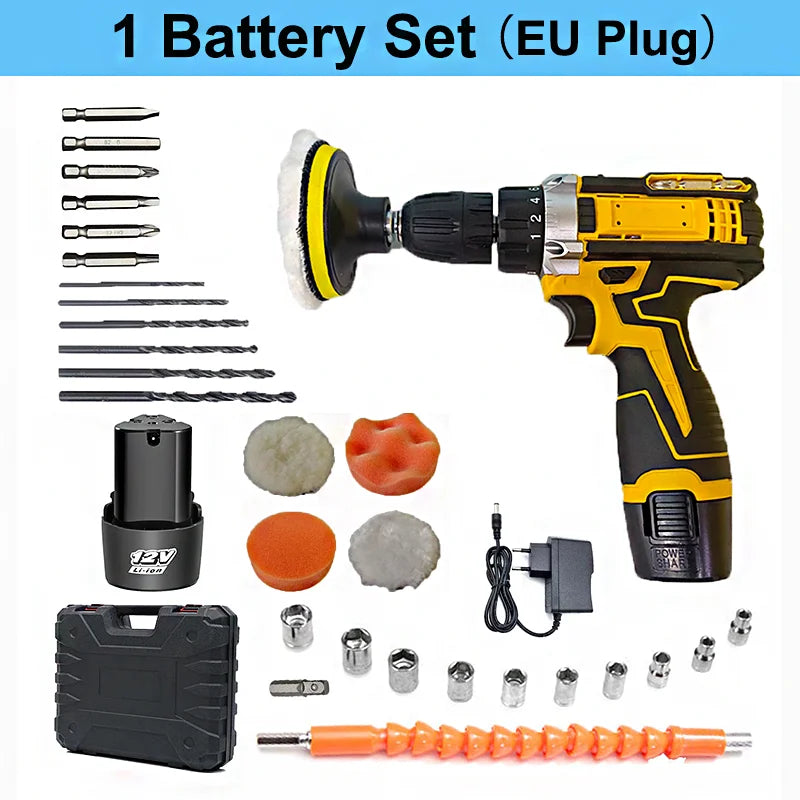 12V Cordless Drill and Screwdriver Set – Select Kit