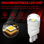 2-Piece T10 Interior and License Plate LED Bulb Kit – 6000K