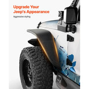 Tubular Fender Flare Set for 2007–2018 Jeep Wrangler JK