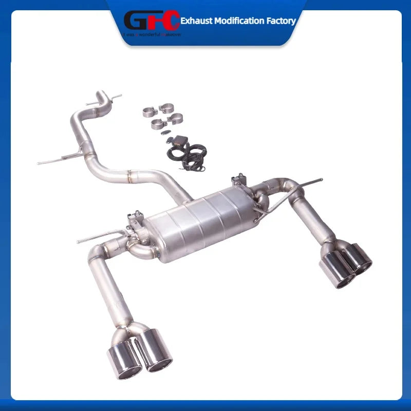 304 Stainless Steel Valved Cat-Back Exhaust System for Volkswagen Eos